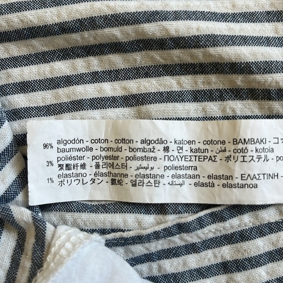 ZARA Seersucker Cropped Balloon Pants Size XS - Picture 5 of 15